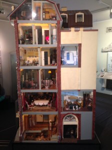 Doll house view of old St. Petersburg house.